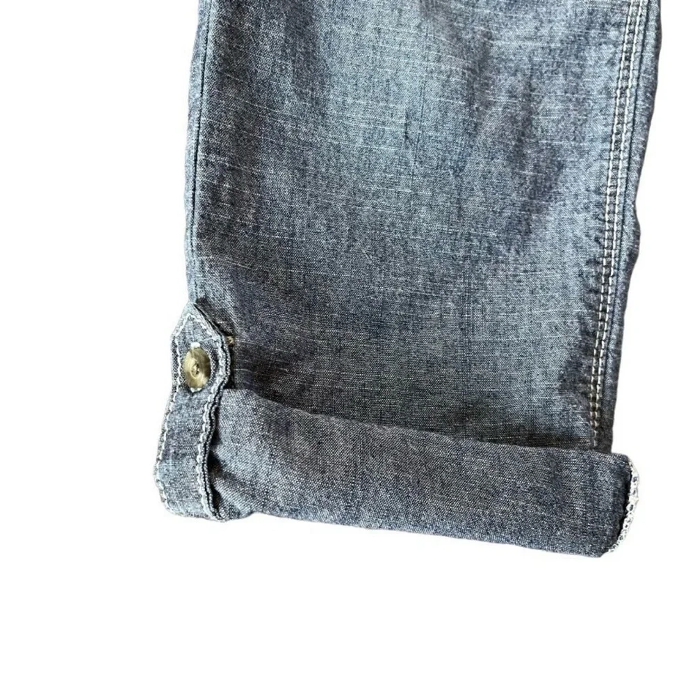 Old Navy Kids 5T Jeans Straight Leg Adjustable Waist Convertible Capri Length